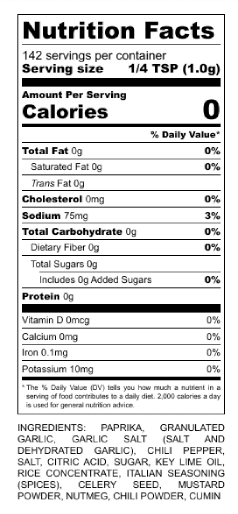 TX ALL SEASONING FLAVOR PACK