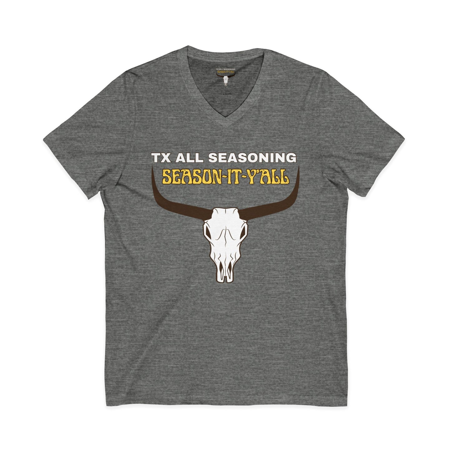 Unisex Jersey Short Sleeve V-Neck Tee