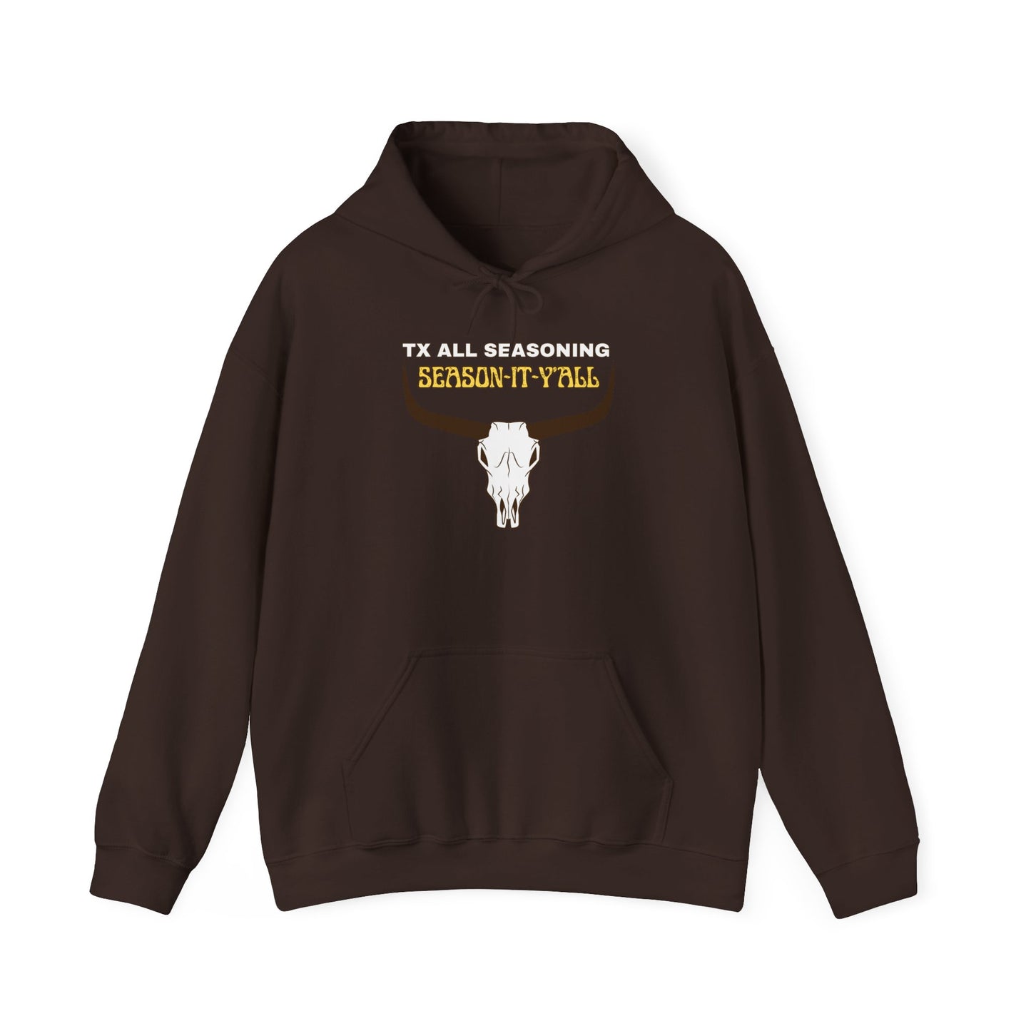 Skull & Horns Hoodie – TX ALL SEASONING