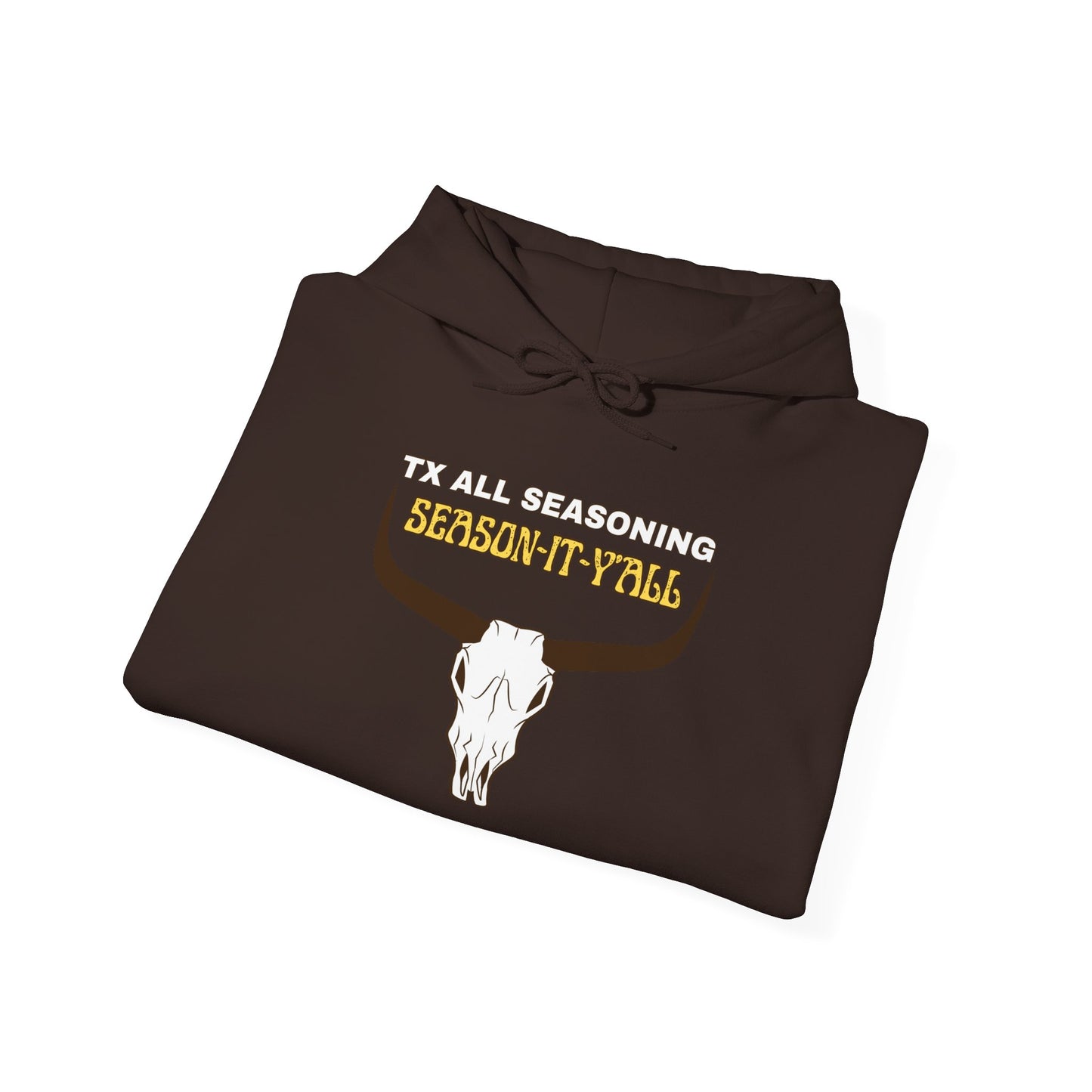 Skull & Horns Hoodie – TX ALL SEASONING