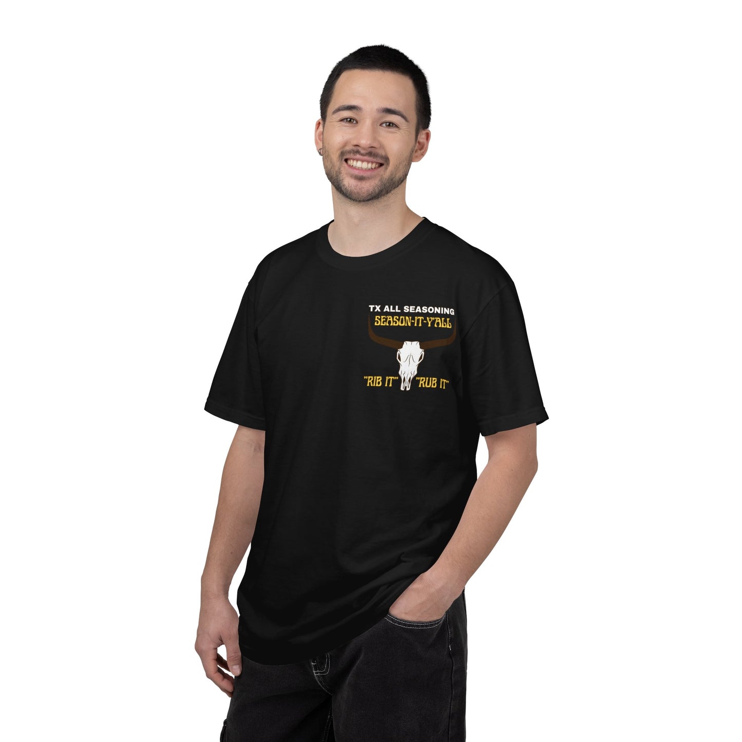 Longhorn Skull Western T-Shirt — "We All Understand Mexican-Style" Graphic Tee