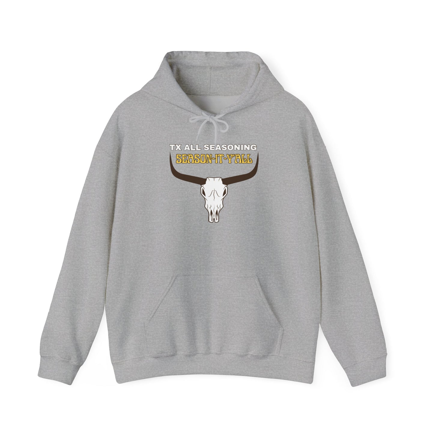Skull & Horns Hoodie – TX ALL SEASONING