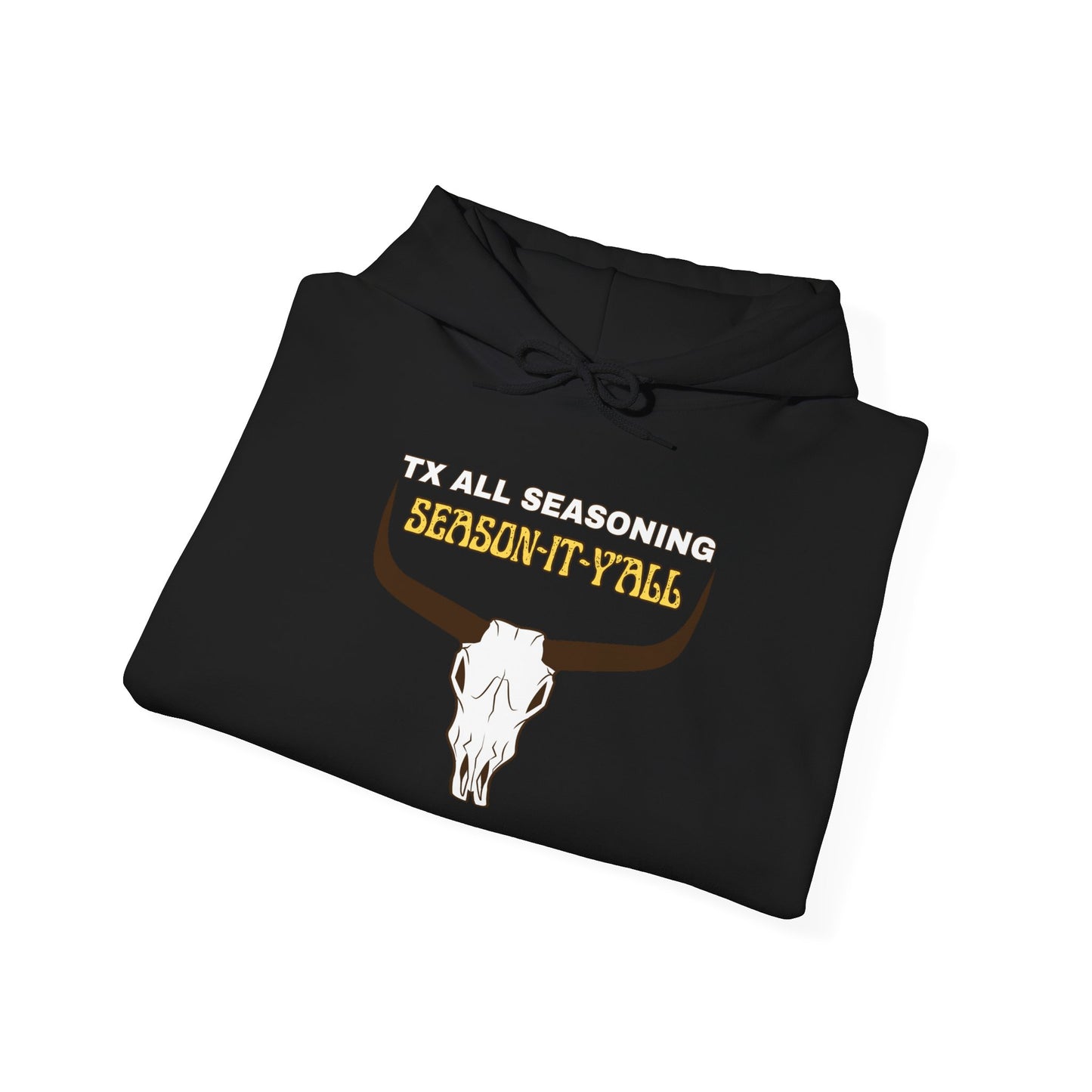 Skull & Horns Hoodie – TX ALL SEASONING