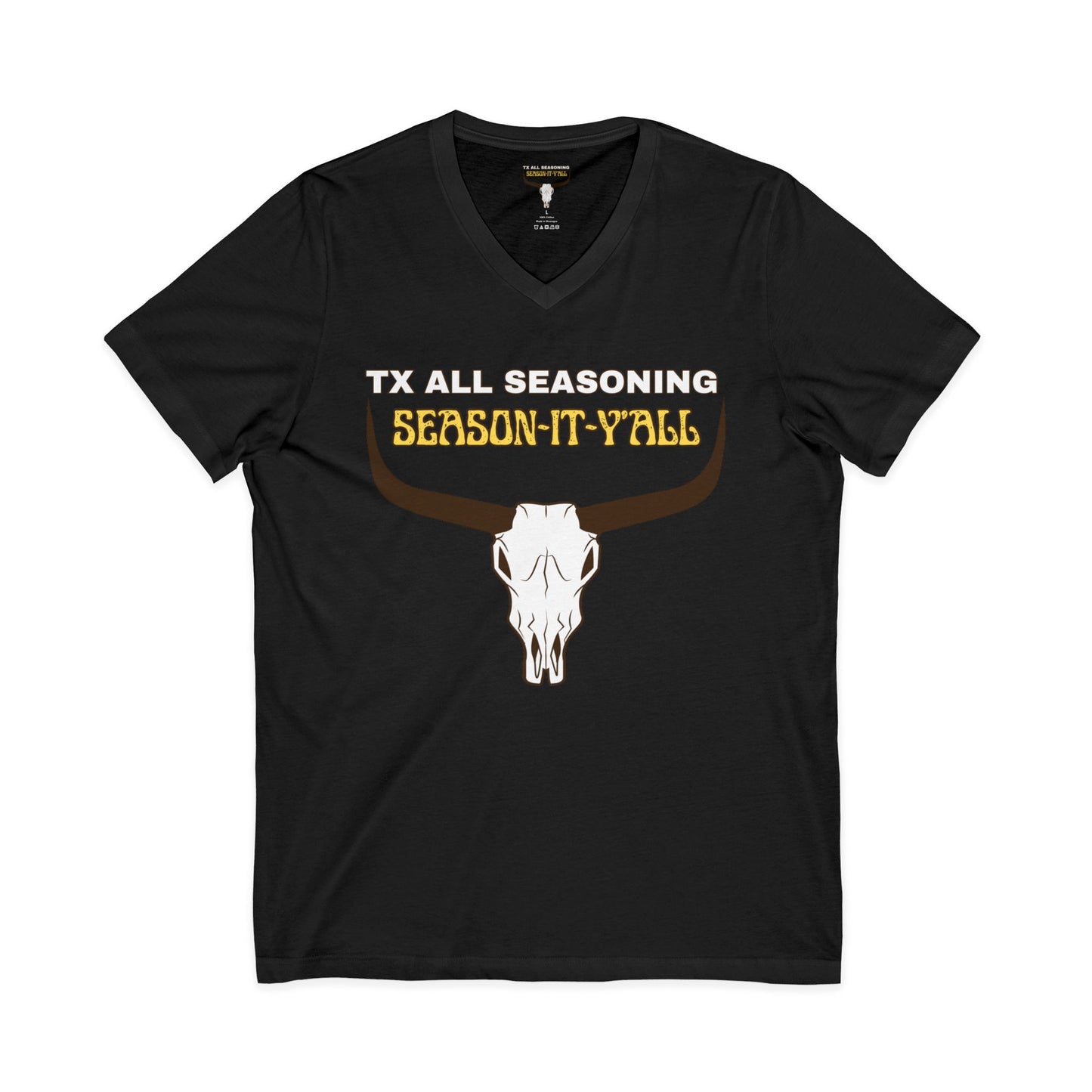 Unisex Jersey Short Sleeve V-Neck Tee