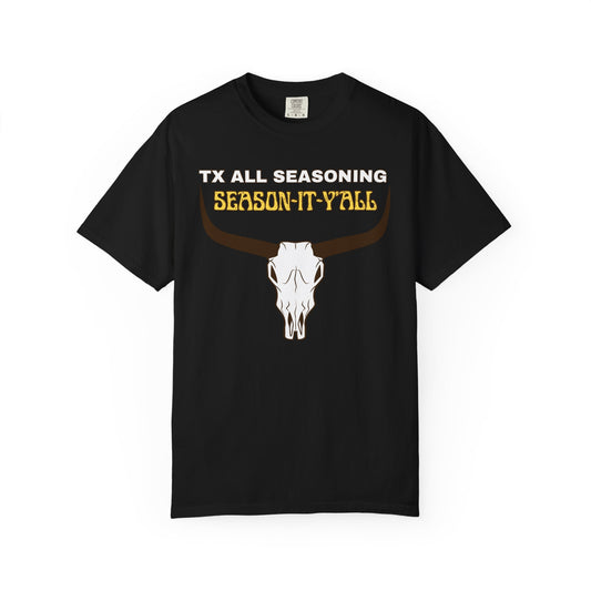 TX ALL SEASONING Skull T-Shirt — Texas All-Seasoning Western Tee