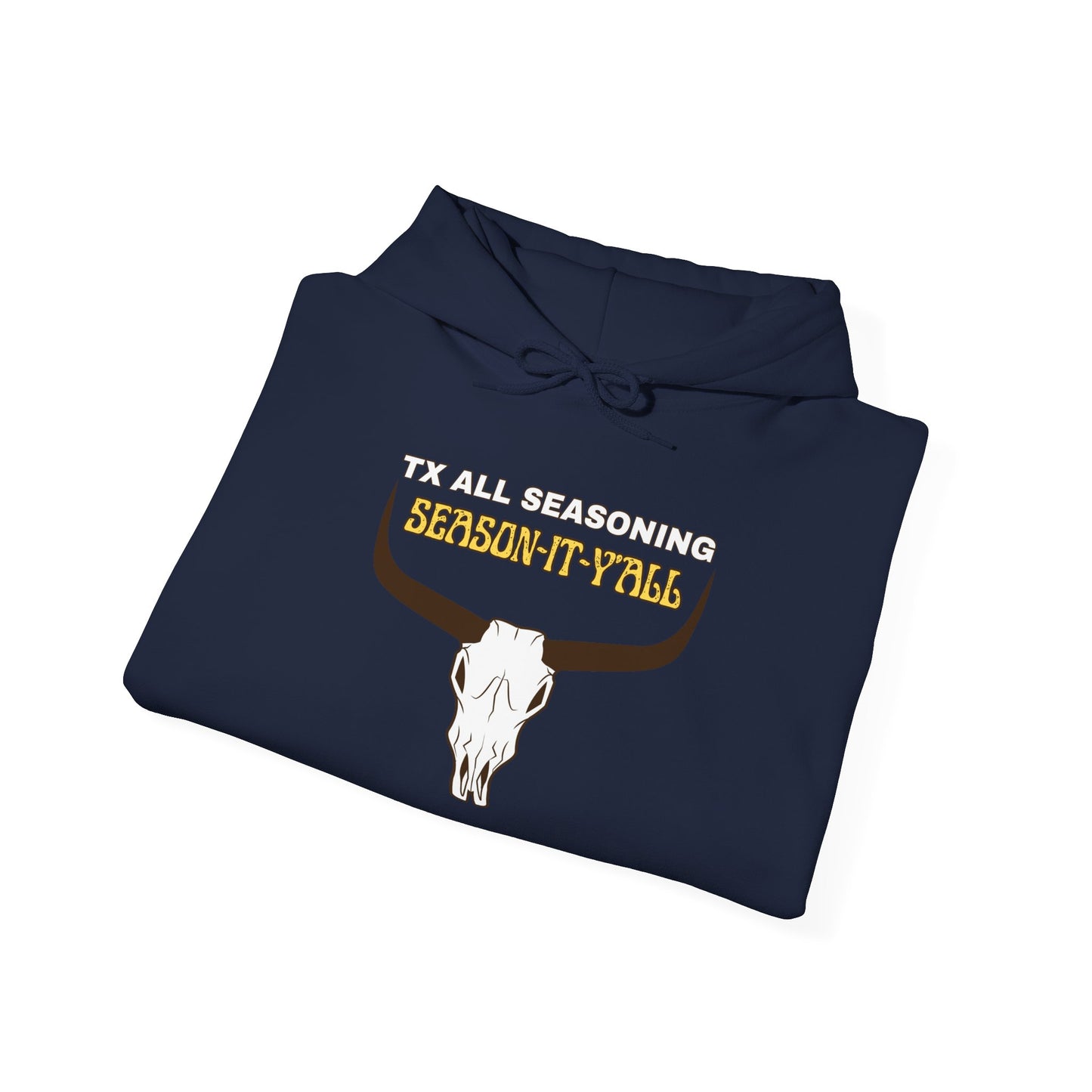 Skull & Horns Hoodie – TX ALL SEASONING