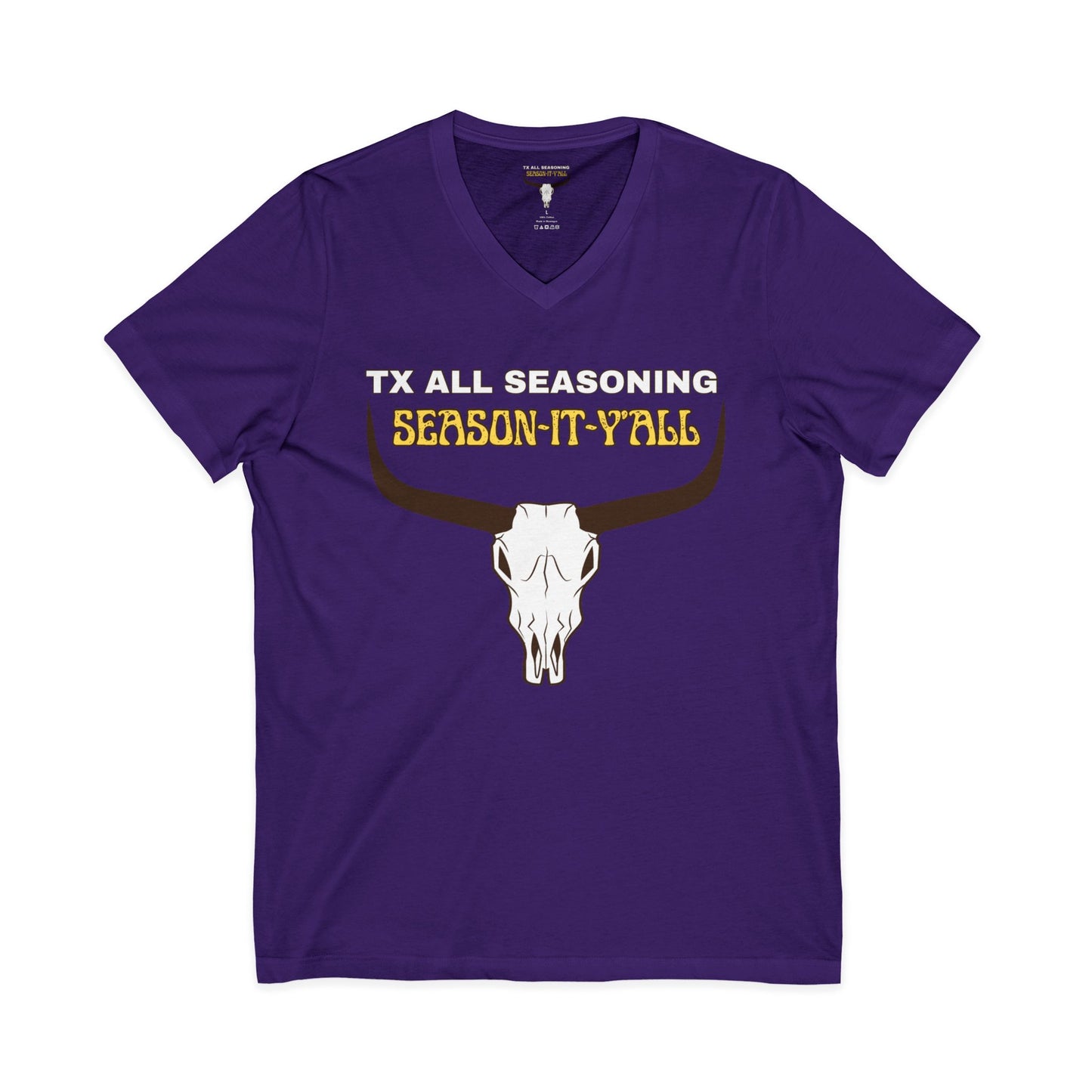 Unisex Jersey Short Sleeve V-Neck Tee