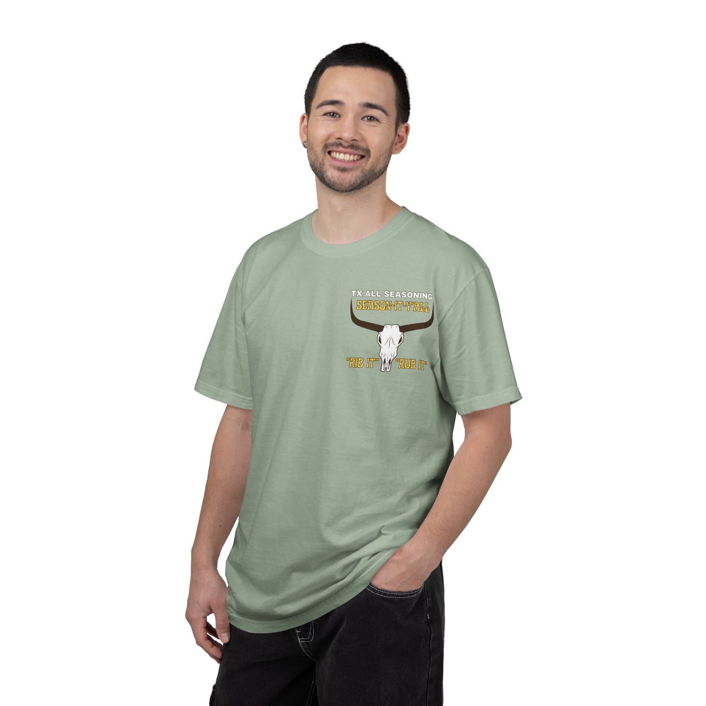 Longhorn Skull Western T-Shirt — "We All Understand Mexican-Style" Graphic Tee