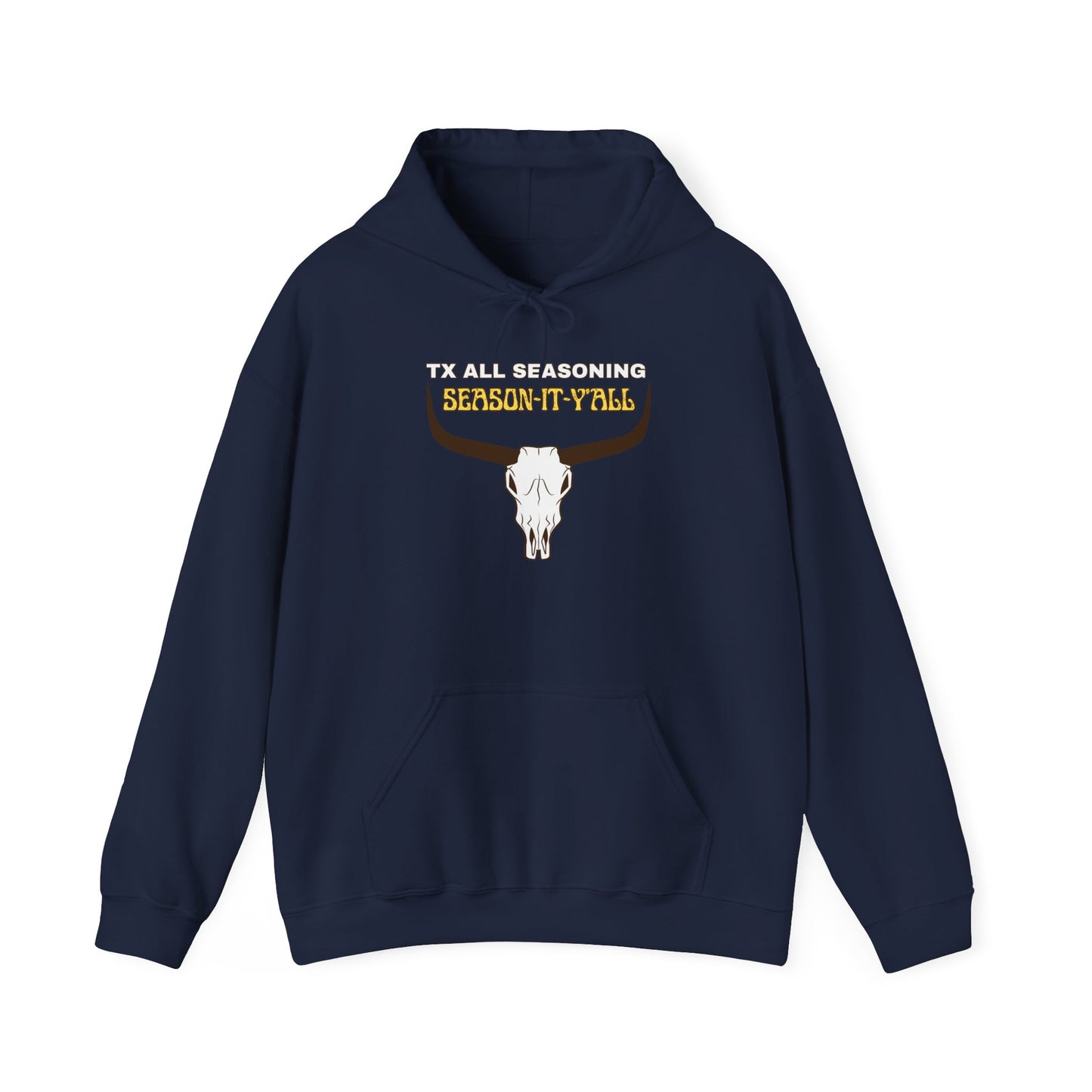 Skull & Horns Hoodie – TX ALL SEASONING