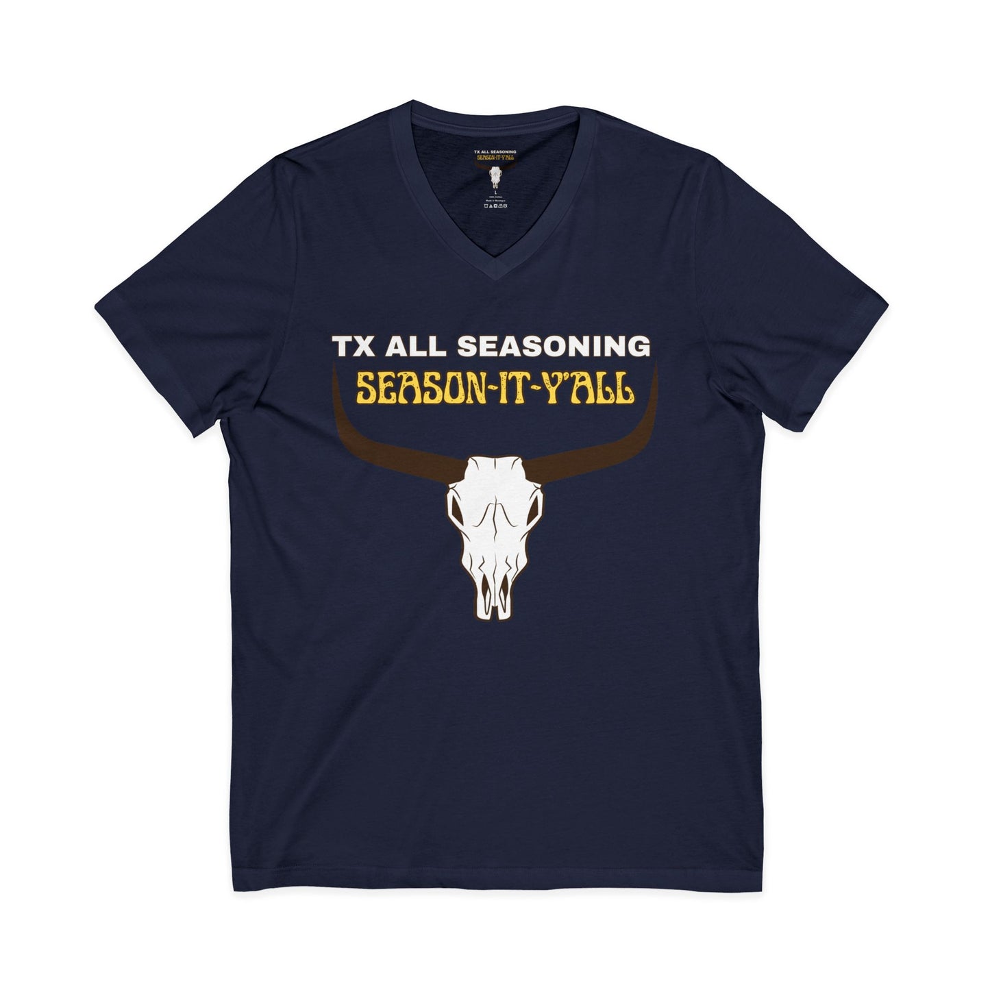 Unisex Jersey Short Sleeve V-Neck Tee