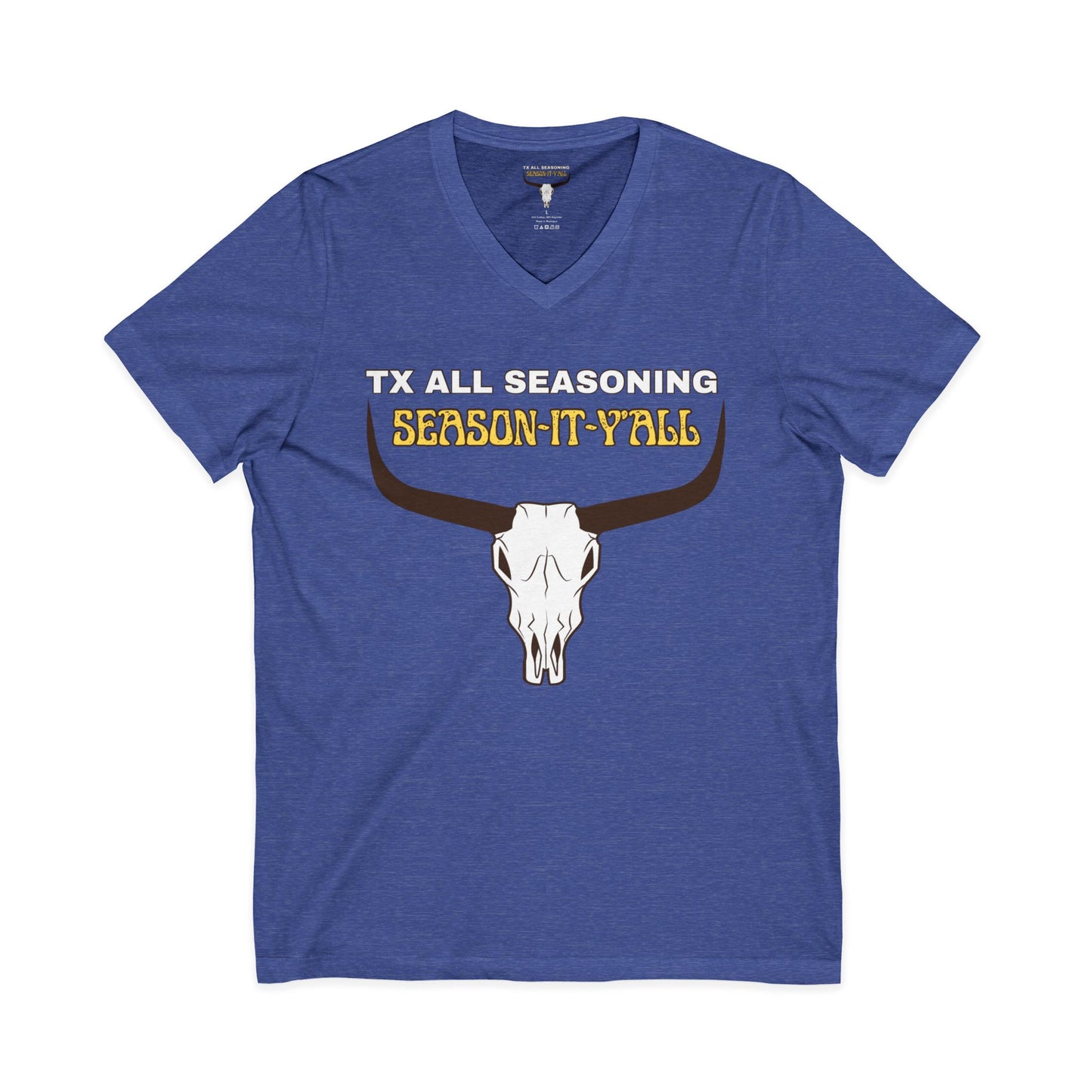 Unisex Jersey Short Sleeve V-Neck Tee