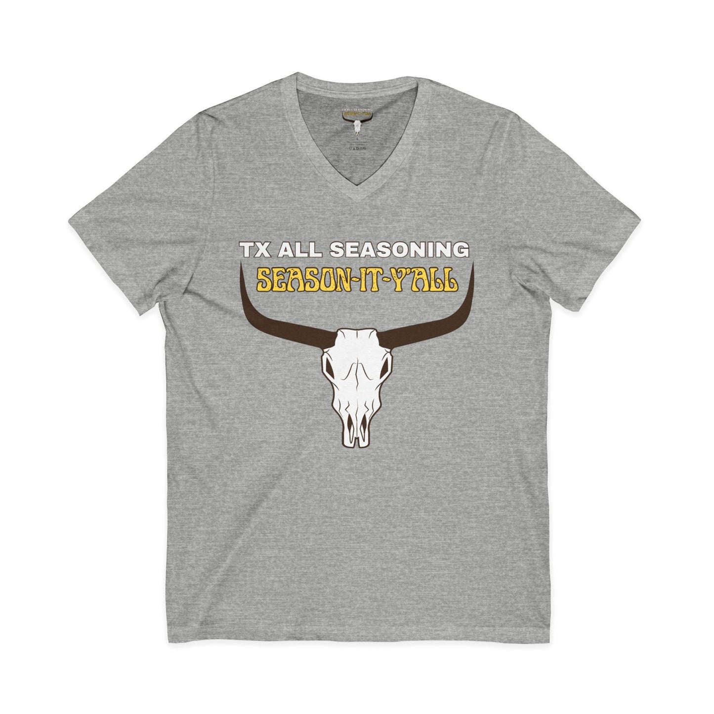 Unisex Jersey Short Sleeve V-Neck Tee
