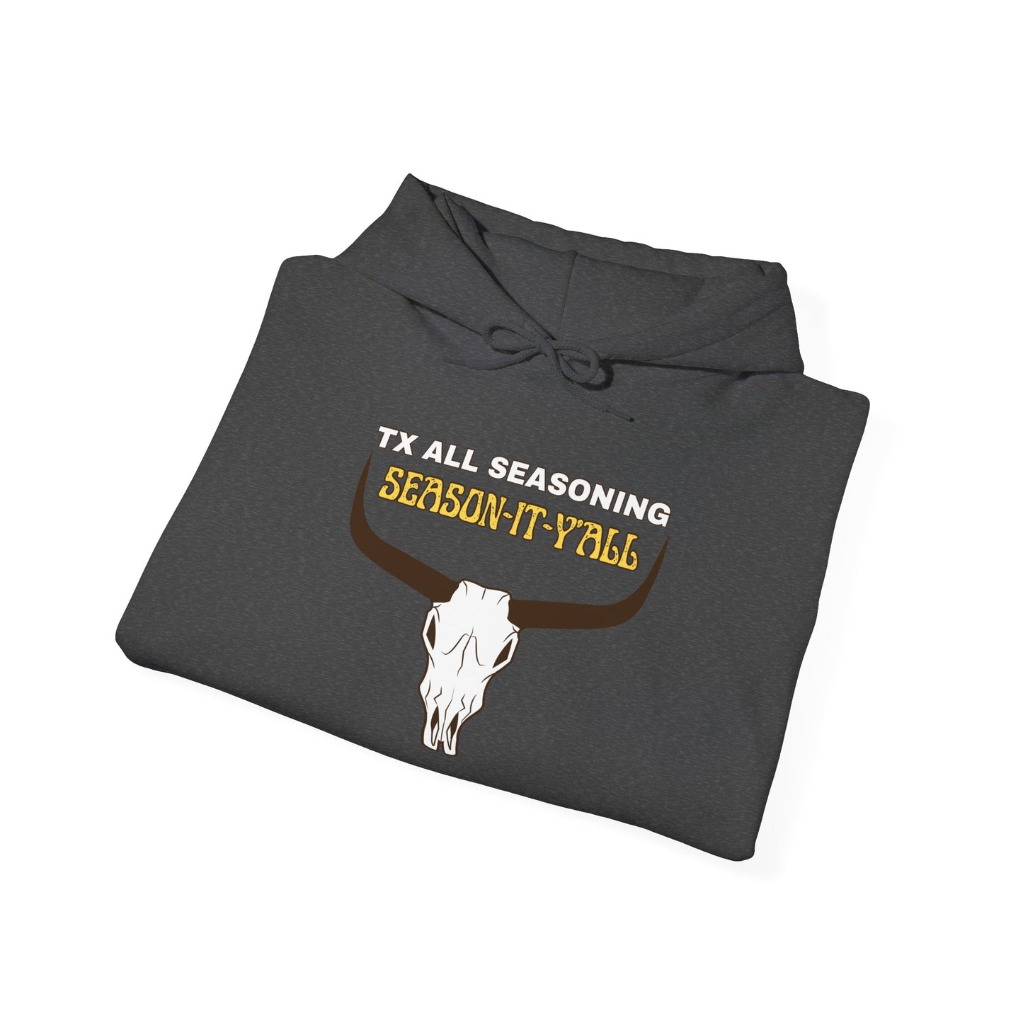 Skull & Horns Hoodie – TX ALL SEASONING