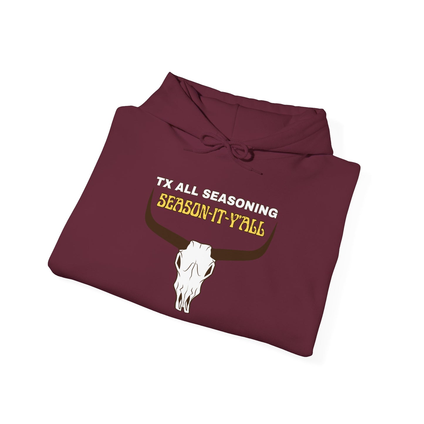 Skull & Horns Hoodie – TX ALL SEASONING