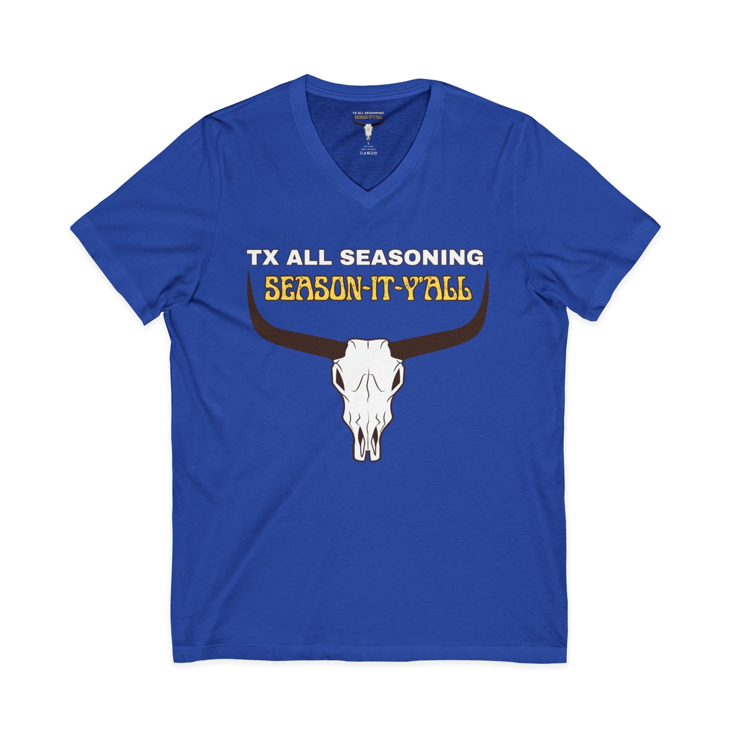 Unisex Jersey Short Sleeve V-Neck Tee