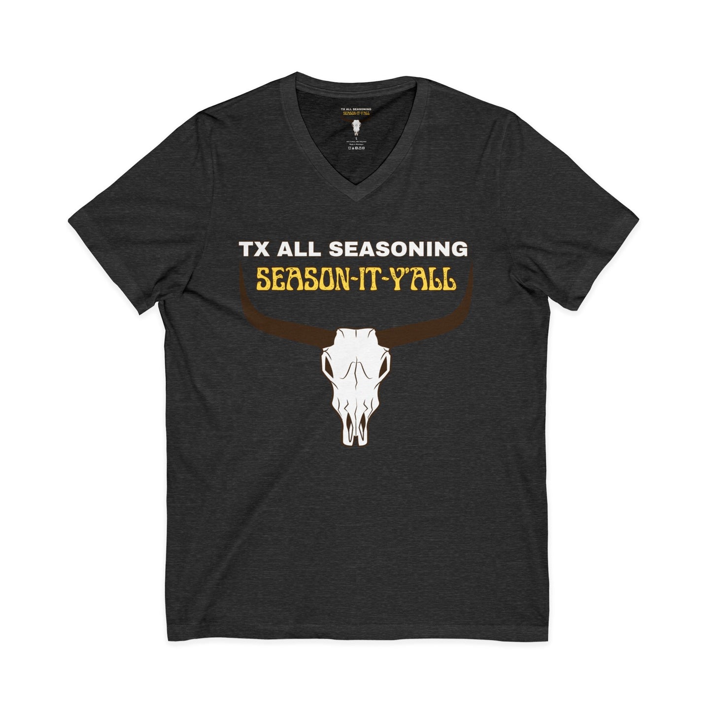 Unisex Jersey Short Sleeve V-Neck Tee