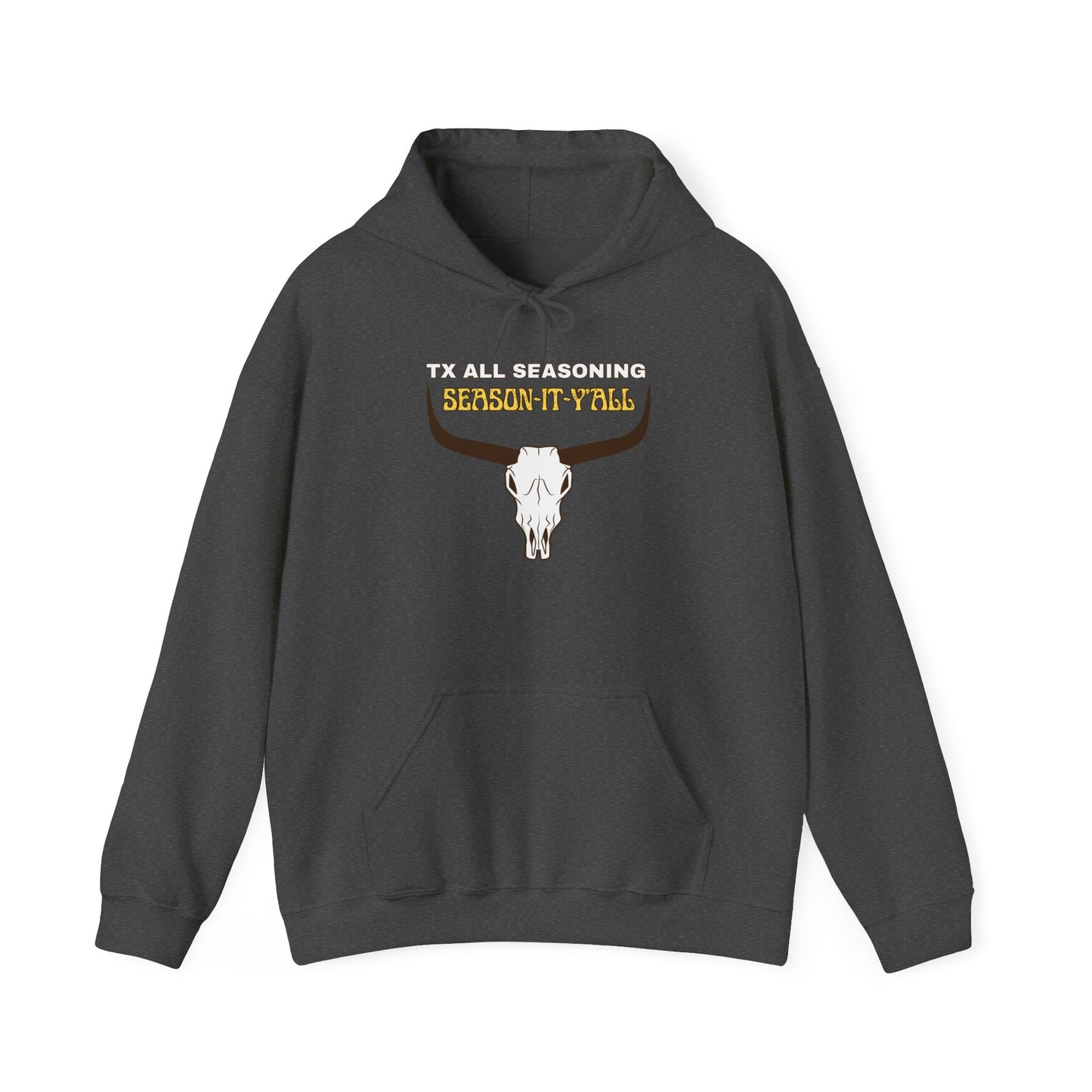 Skull & Horns Hoodie – TX ALL SEASONING