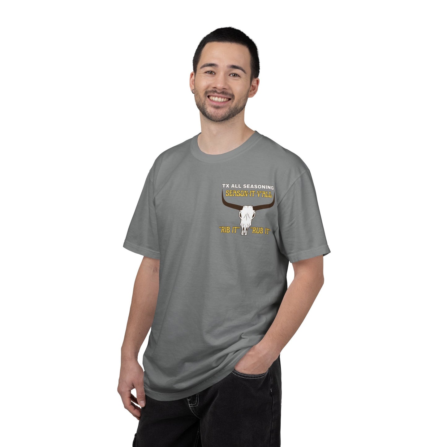 Longhorn Skull Western T-Shirt — "We All Understand Mexican-Style" Graphic Tee