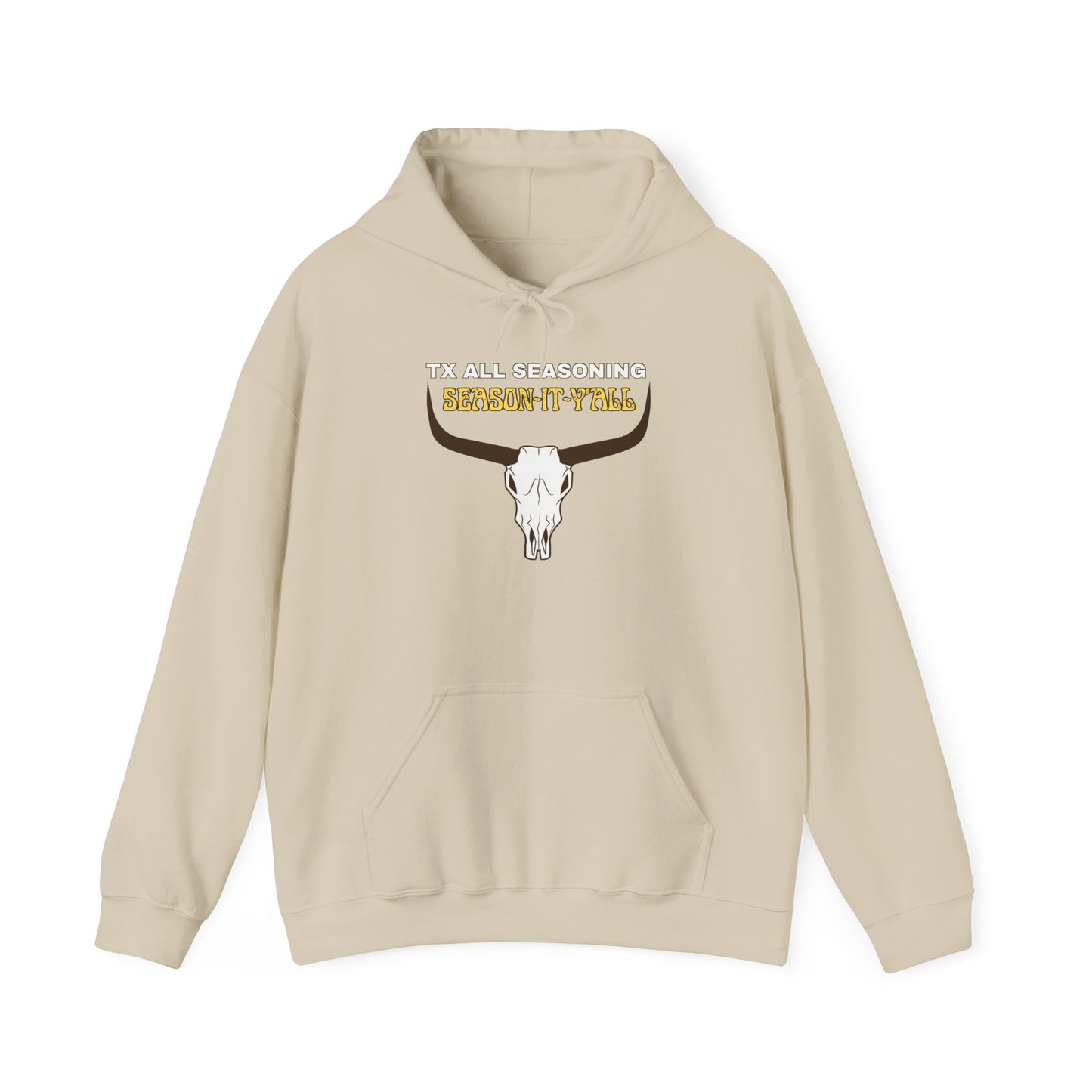 Skull & Horns Hoodie – TX ALL SEASONING